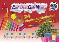 Produktbild: Einfacher!-Geht-Nicht: 24 Weihnachtslieder f&uuml;r die RAINBOW Instrumente (+Play-Along-Streaming) | LeuWa