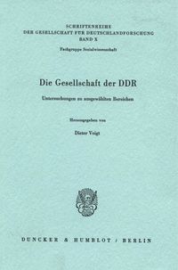 Produktbild: Die Gesellschaft der DDR.