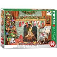 Eurographics 6500-5502 - Weihnachten beim offenen Kamin, Puzzle, 500 Teile
