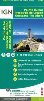 Produktbild: Pointe Raz Presqu'Ile de Crozon 1:75 000
