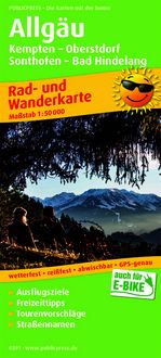 Produktbild: Allg&auml;u, Kempten - Oberstdorf, Sonthofen - Bad Hindelang 1 : 50 000
