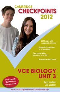 Produktbild: Leather, H: Cambridge Checkpoints VCE Biology Unit 3 2012