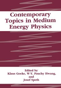 Produktbild: Contemporary Topics in Medium Energy Physics