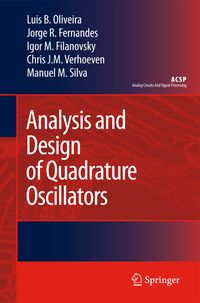 Produktbild: Analysis and Design of Quadrature Oscillators