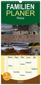 Produktbild: Familienplaner 2027 - Farben der Bretagne mit 5 Spalten (Wandkalender, 21 x 45 cm) CALVENDO