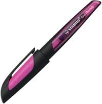 Produktbild: STABILO Schulfüller mit Standard-Feder M - EASYbuddy in schwarz/magenta - Schreibfarbe blau (löschbar) - Einzelstift - inklusive Patrone