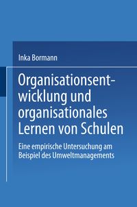 Produktbild: Organisationsentwicklung und organisationales Lernen von Schulen