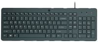 Produktbild: HP 150 Kabelgebunden Tastatur Deutsch, QWERTZ Schwarz