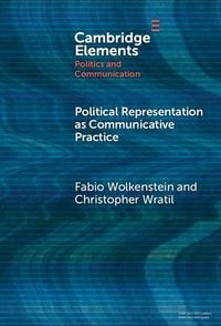 Produktbild: Political Representation as Communicative Practice