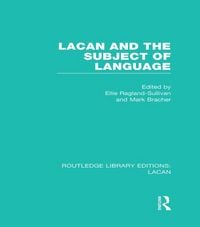 Produktbild: Lacan and the Subject of Language (RLE: Lacan)