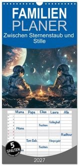 Produktbild: Familienplaner 2027 - Zwischen Sternenstaub und Stille mit 5 Spalten (Wandkalender, 21 x 45 cm) CALVENDO