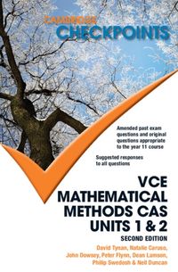 Produktbild: Cambridge Checkpoints Vce Mathematical Methods Cas Units 1 and 2
