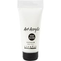 Produktbild: Creativ Company Acrylfarbe, Mattgl&auml;nzend, Deckend, Wei&szlig;, 75 ml/ 1 Fl.