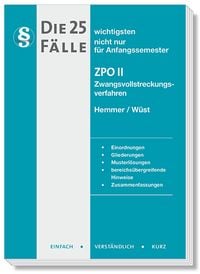 Produktbild: Die 25 wichtigsten F&auml;lle Zivilprozessrecht (ZPO) II