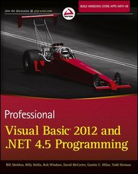 Produktbild: Professional Visual Basic 2012 and .NET 4.5 Programming
