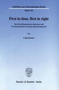 Produktbild: First in time, first in right.