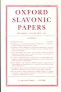 Produktbild: Oxford Slavonic Papers: Volume XXXI (1998)