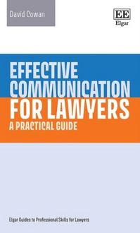 Produktbild: Cowan, D: Effective Communication for Lawyers