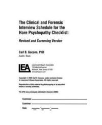 Produktbild: Gacono, C: Clinical and Forensic Interview Schedule for the