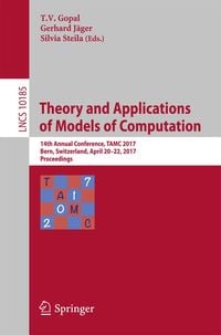 Produktbild: Theory and Applications of Models of Computation