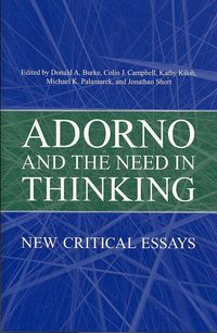 Produktbild: Adorno and the Need in Thinking