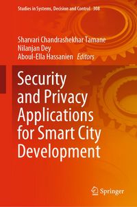 Produktbild: Security and Privacy Applications for Smart City Development