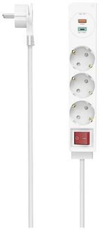 Produktbild: Hama 00223185 Steckdosenleiste mit Schalter Wei&szlig; Schutzkontakt 1 St.