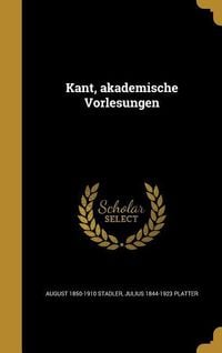 Produktbild: Kant, akademische Vorlesungen