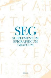 Produktbild: Supplementum Epigraphicum Graecum, Volume LXV (2015)