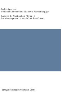 Produktbild: Raumbezogenheit sozialer Probleme