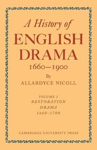 Produktbild: Hist Of English Drama 1660-190