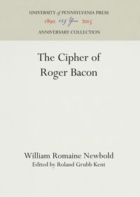 Produktbild: The Cipher of Roger Bacon