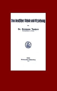 Produktbild: Von deutscher Schule und Erziehung
