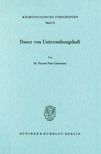 Produktbild: Dauer von Untersuchungshaft.