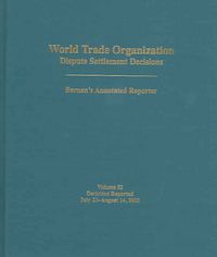 Produktbild: Bernan Press: World Trade Organization Dispute Settlement De