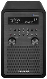 Produktbild: Sangean DDR-60 Tischradio DAB+, DAB, UKW AUX, Bluetooth&reg;, NFC Inkl. Fernbedienung, Weckfunktion Schwarz