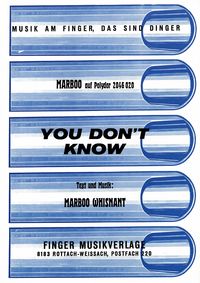 Produktbild: You don't know