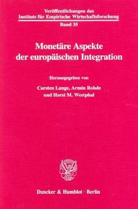 Produktbild: Monet&auml;re Aspekte der europ&auml;ischen Integration.