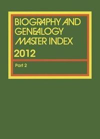 Produktbild: Biography and Genealogy Master Index Supplement 2012