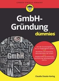 Produktbild: GmbH-Gr&uuml;ndung f&uuml;r Dummies