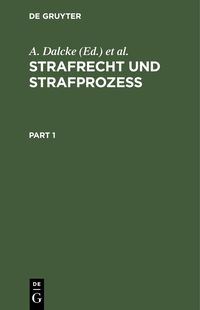 Produktbild: Strafrecht und Strafproze&szlig;