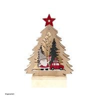Produktbild: HTI-Living Weihnachtsdeko Tannenbaum mit Weihnachtsmann und Auto