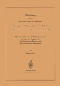 Produktbild: &Uuml;ber eine Ballonsonde f&uuml;r Polarlichtmessungen und &uuml;ber den Vergleich von Polarlichtemissionen, R&ouml;ntgenstrahlen und Ionosph&auml;rischen Absorptionen