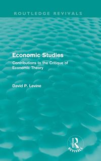 Produktbild: Economic Studies (Routledge Revivals)