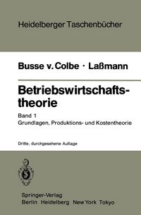 Produktbild: Betriebswirtschaftstheorie