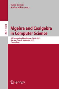 Produktbild: Algebra and Coalgebra in Computer Science
