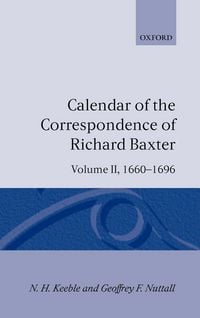 Produktbild: Calendar of the Correspondence of Richard Baxter