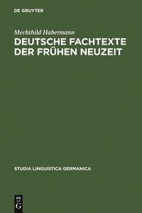 Produktbild: Deutsche Fachtexte der fr&uuml;hen Neuzeit