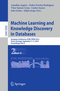 Produktbild: Machine Learning and Knowledge Discovery in Databases