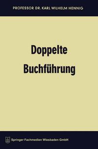 Produktbild: Doppelte Buchf&uuml;hrung